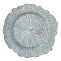 Silver Sea Sponge Charger Plate (4 Piece Set)